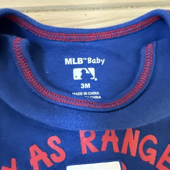 Texas Rangers Future Draft Pick MLB One Piece Creeper, Bodysuit 0-3 Months - Picture 2 of 3